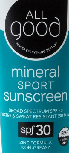 Sunscreen All Good 30 SPF REFILLABLE $3.25 per oz.